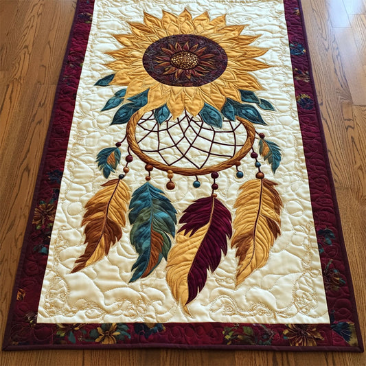 Sunflower Dreamcatcher WY2802089CL Quilted Table Runner