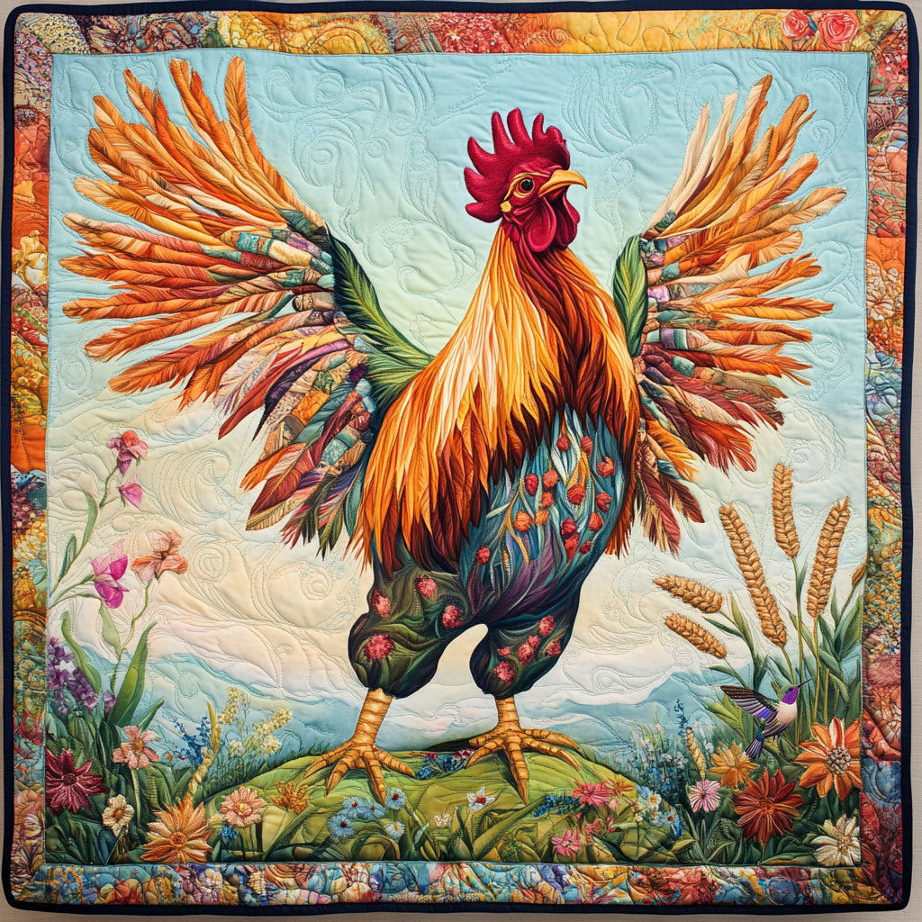 Rooster WY1911004CL Quilt