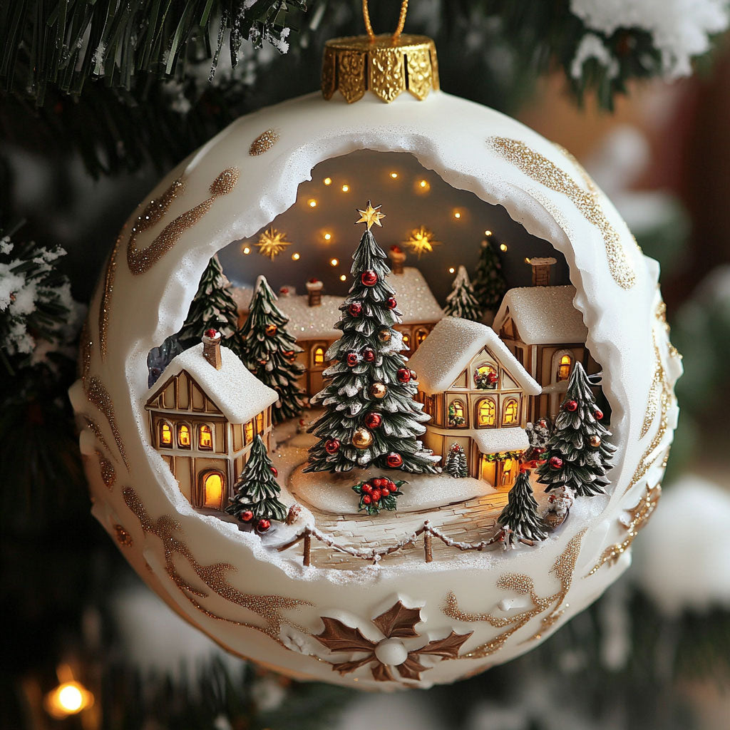 Snowy Village CW2510054CL Christmas Ornament