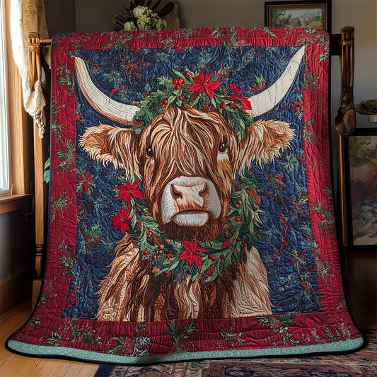 Highland Cow Red WX2511021CL Quilt