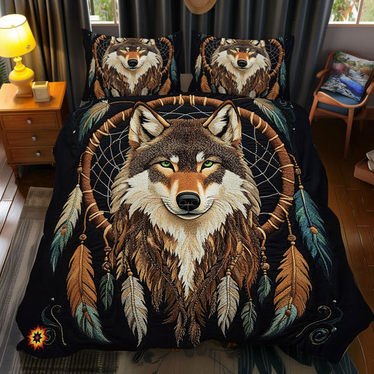 Dreamcatcher Wolf WX2612086CL Duvet Cover Set