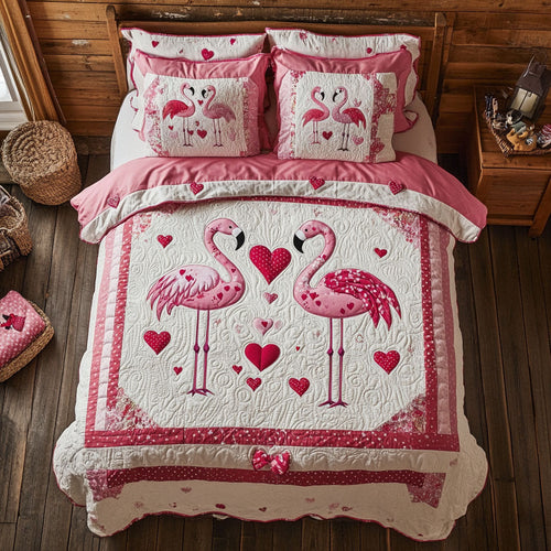 Couple Flamingo Valentine WY2101003CL Duvet Cover Set