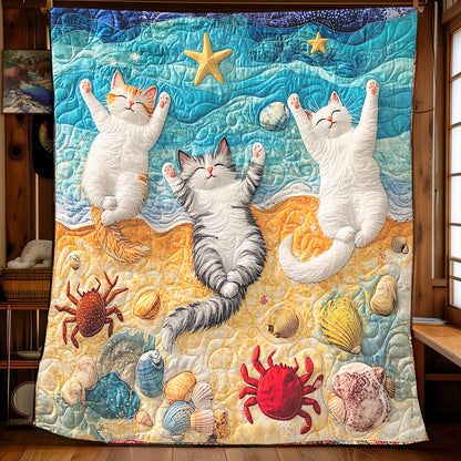 Seaside Cats XB0403022CL Quilt