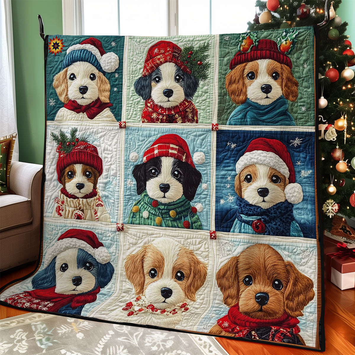 Winter Puppy WY2911041CL Quilt