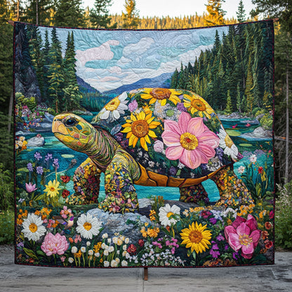 FLower Forest Turtle WY2810034CL Quilt