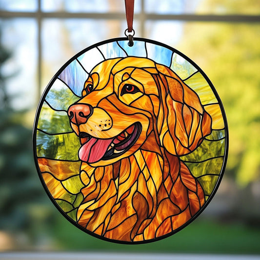 Golden Retriever WX1001093CL Suncatcher
