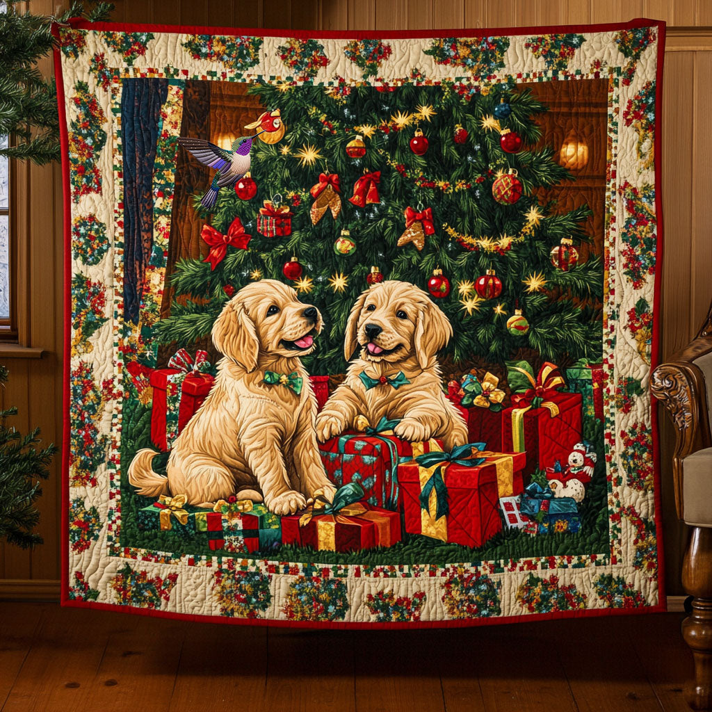 Golden Christmas WX0511015CL Quilt