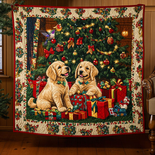 Golden Christmas WX0511015CL Quilt