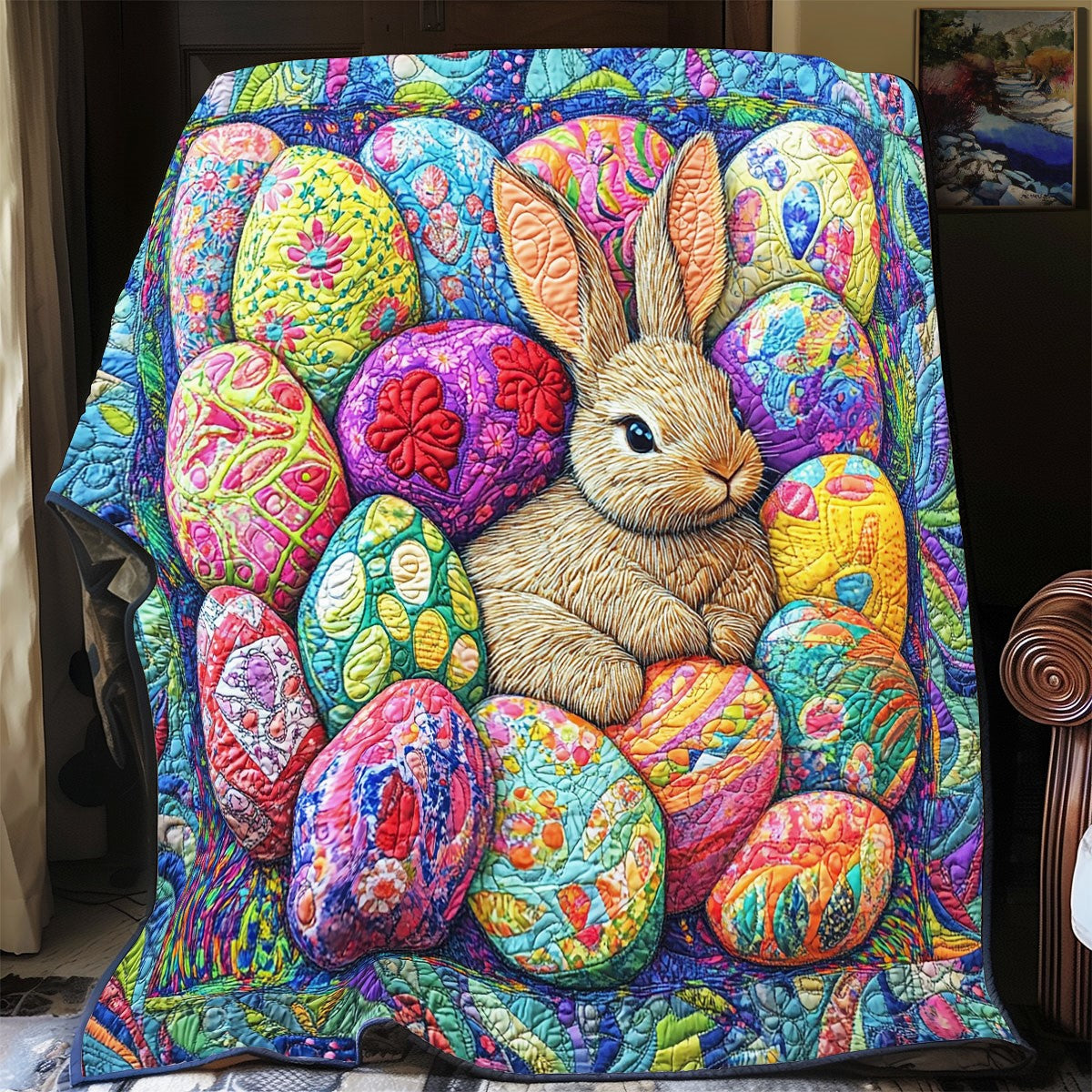 Bunny & Easter Nest XB2702002CL Quilt