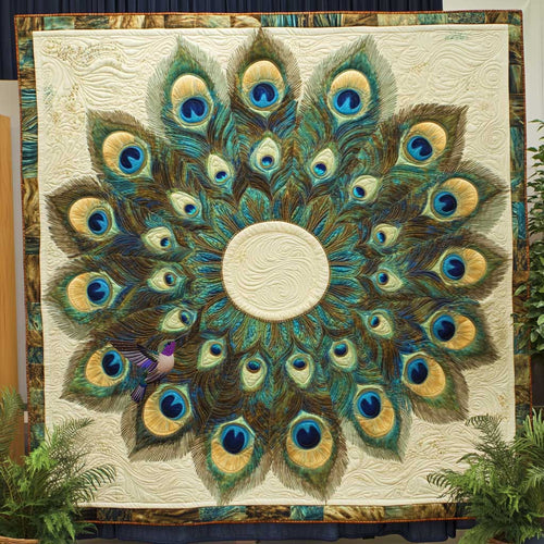 Peacock Mandala WN2111002CL Quilt