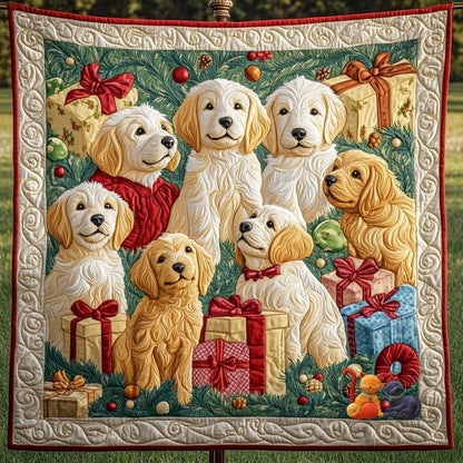 Golden Retriever Christmas Gifts WN0910052CL Quilt