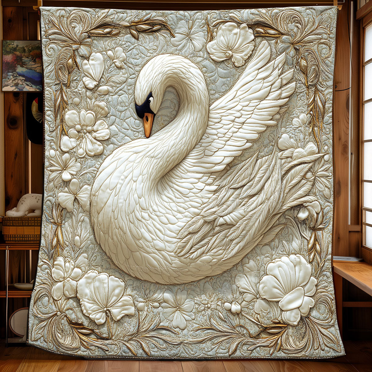 Magnificent Swan XB2803008CL Quilt