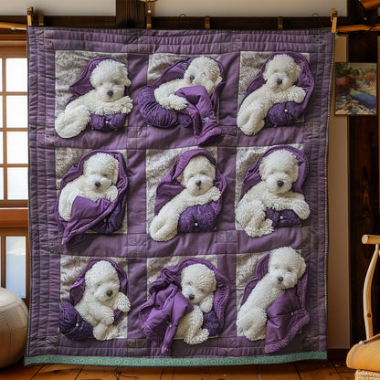 Bichon Frise Cozy Cloud WWN1209067CL Quilt