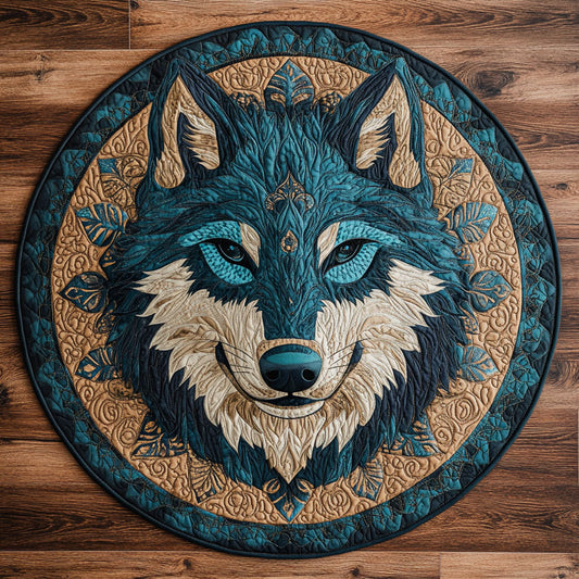 Teal Wolf CP0605011CL Quilted Round Mat