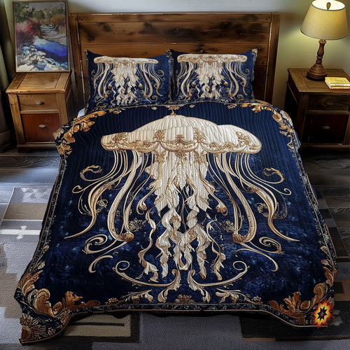 Royal White Octopus WY1812057CL Duvet Cover Set