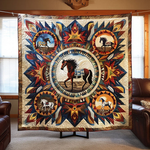 Horse Native American WJ2210017CL Quilt