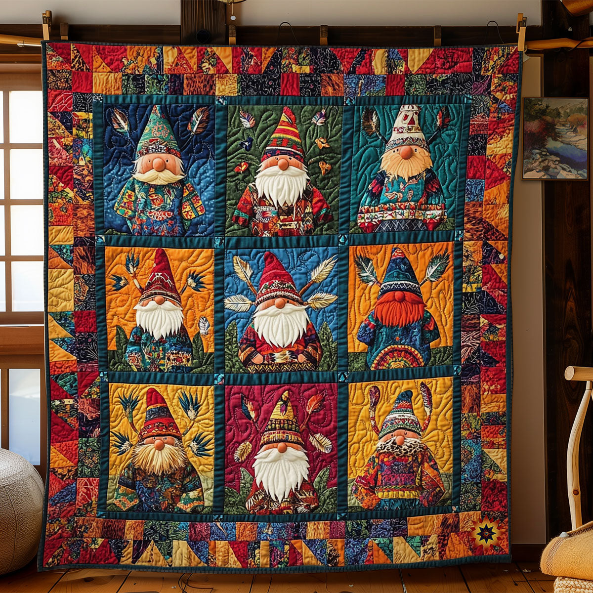 Aboriginal Gnome WY2312001CL Quilt