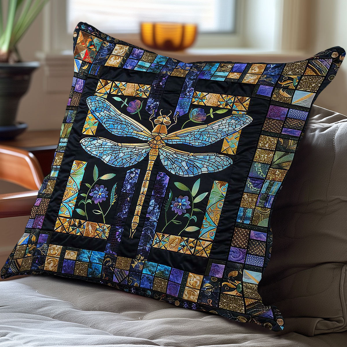 Dragonfly's Crystal Wings WN0310099CL Quilt Pillow Case