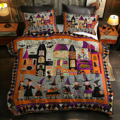 Halloween Witches' Trick Or Treat WN0310105CL Duvet Cover Set