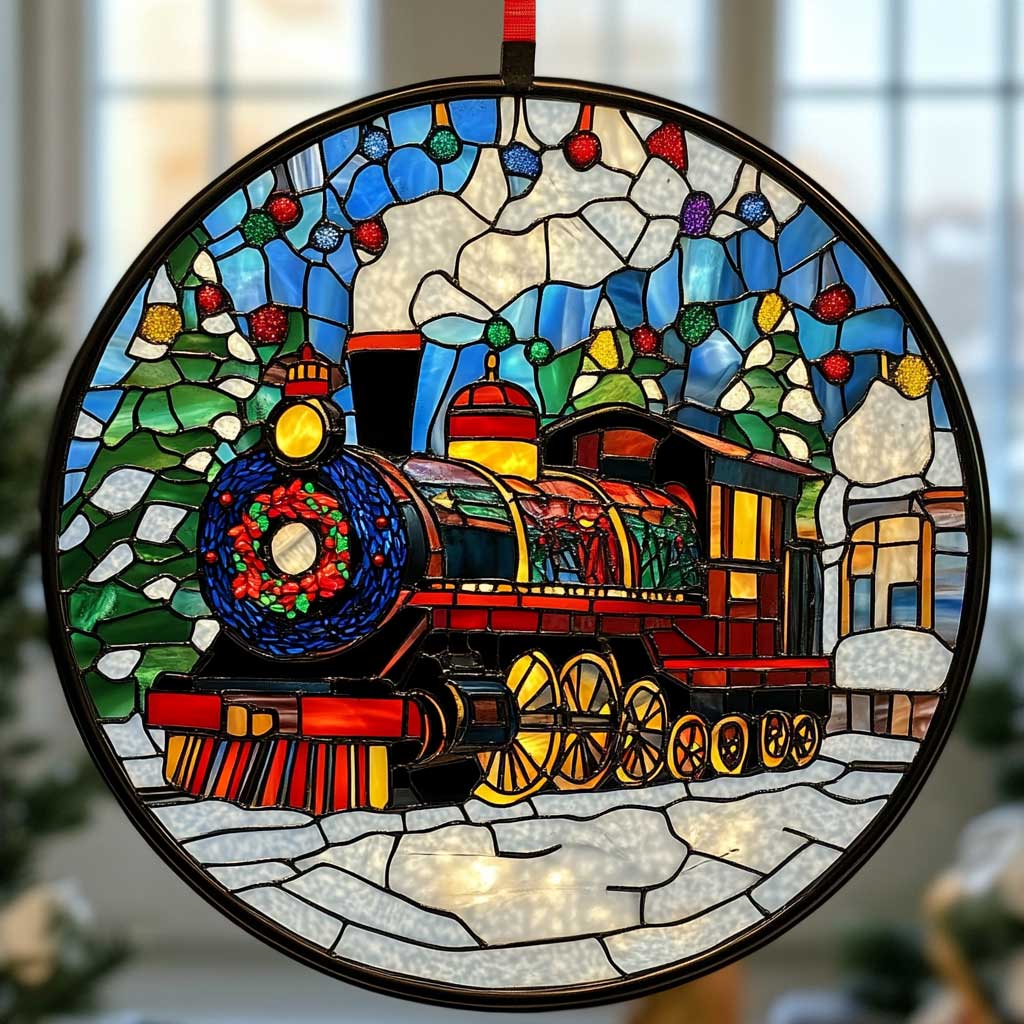 Christmas Train WJ2709039CL Suncatcher