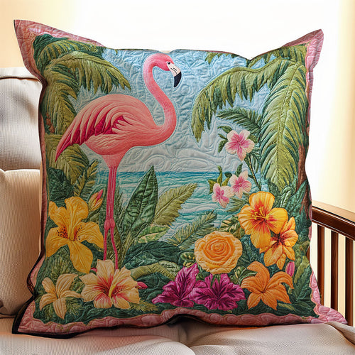 Flamingo Vibrant WX2312108CL Quilt Pillow Case