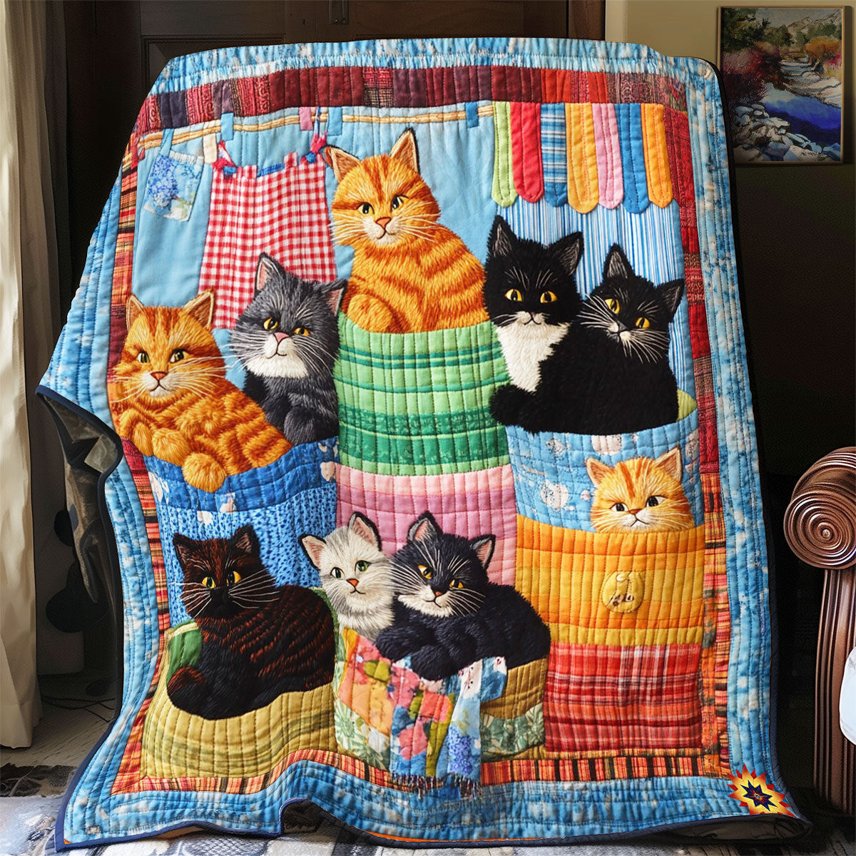 Winter Of Cat WY2012070CL Quilt