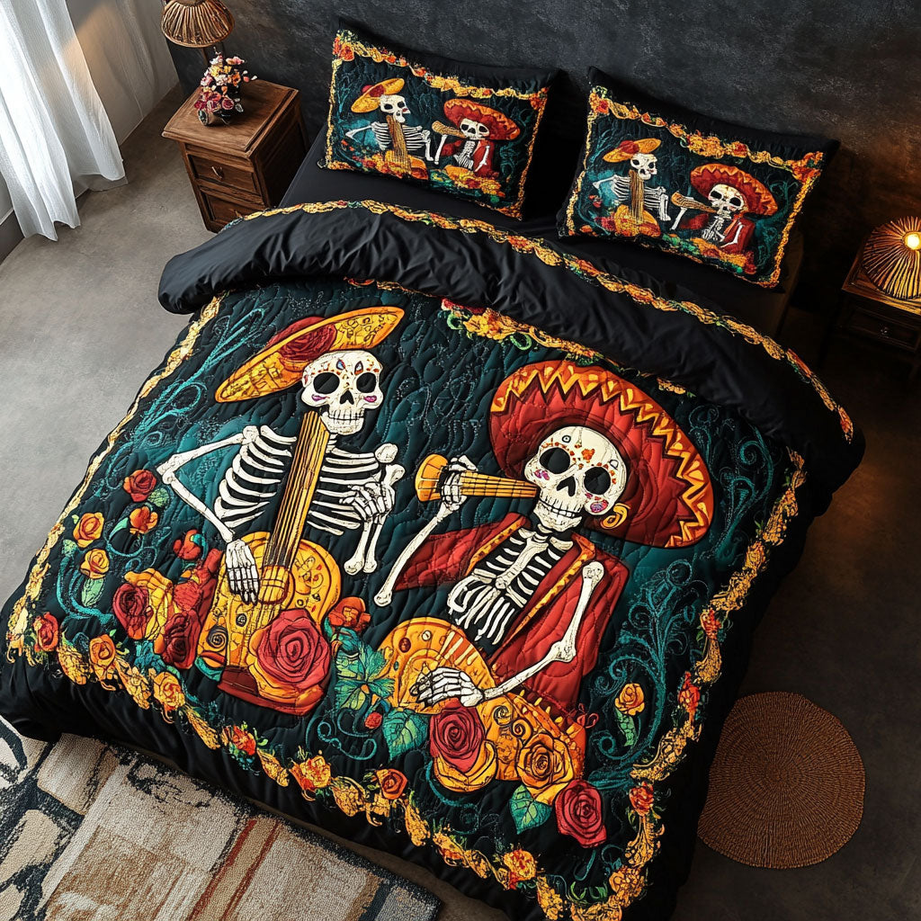Día De Los Muertos WU2201046CL Duvet Cover Set