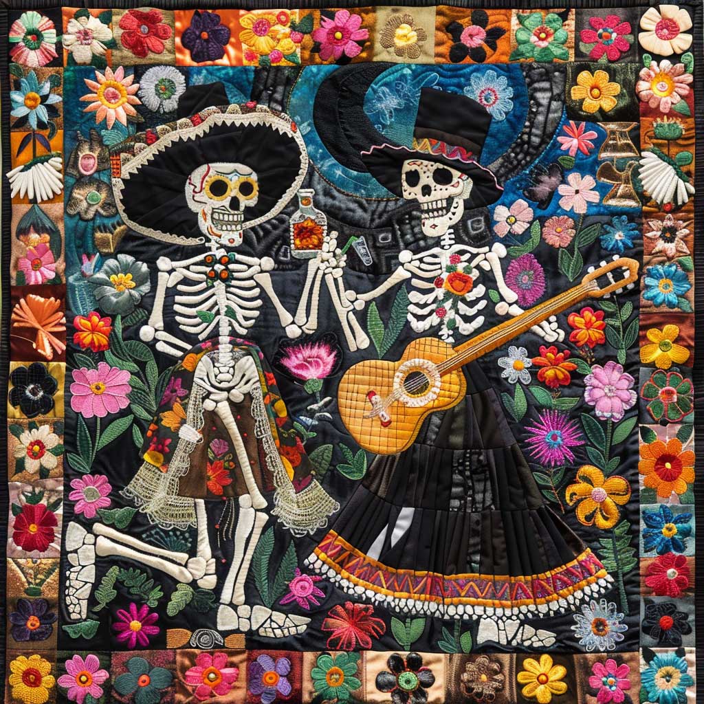 D��a de Muertos Melodies XR0409009CL Quilt