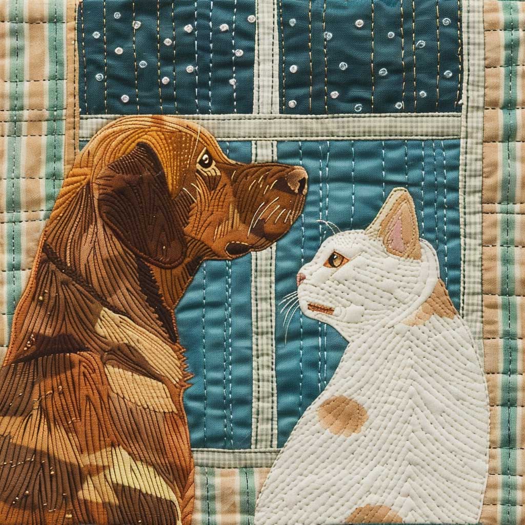 Dog And Cat WJ2907017CL Quilt