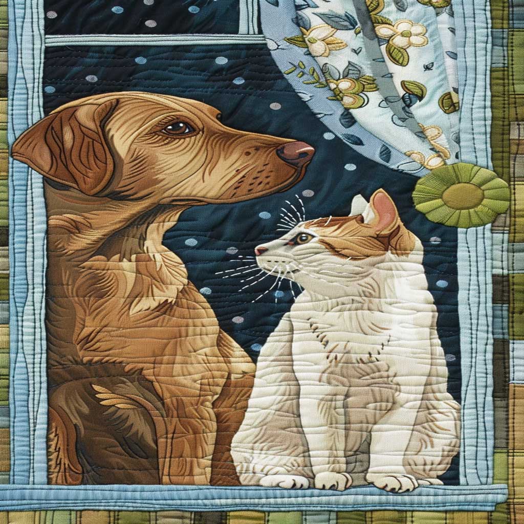 Dog And Cat WJ2907018CL Quilt