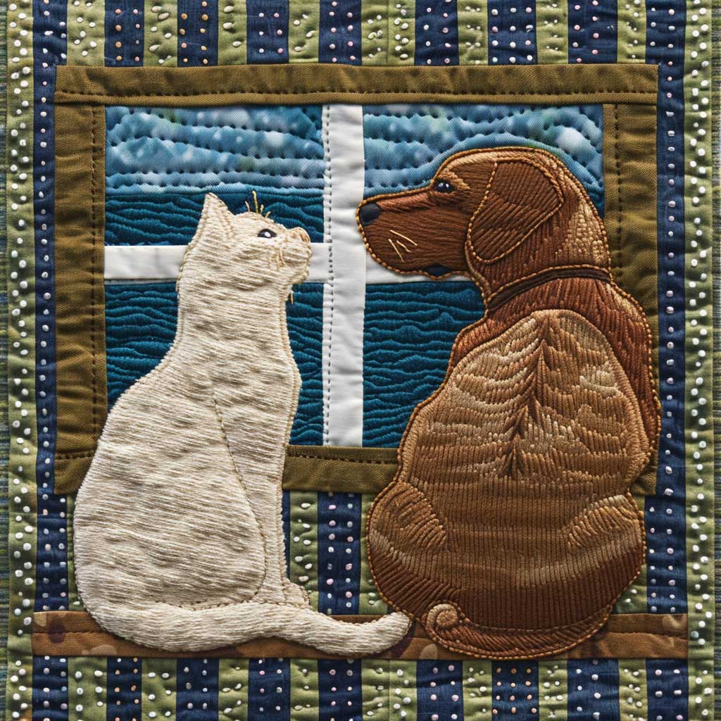 Dog And Cat WJ3007027CL Quilt