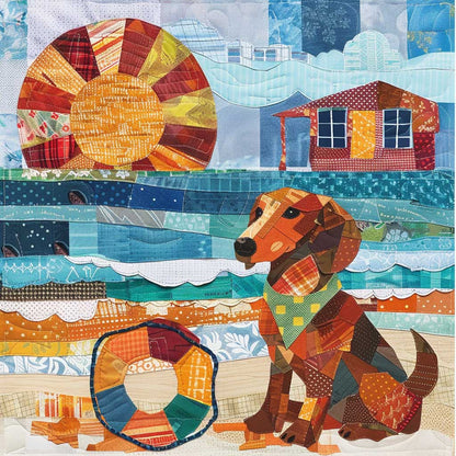 Dog By The Beach WJ3007030CL Quilt