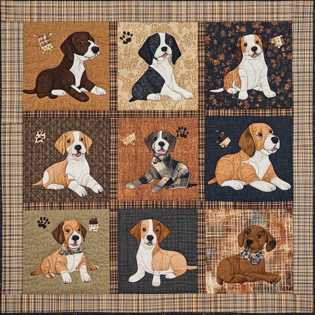 Dog Paw Prints XR0608021CL Quilt