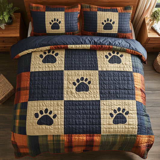 Dog Paws WU1703005CL Duvet Cover Set