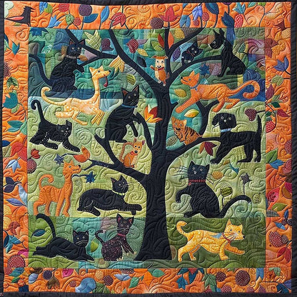 Dogs And Cats Tree WM2907001CL Quilt