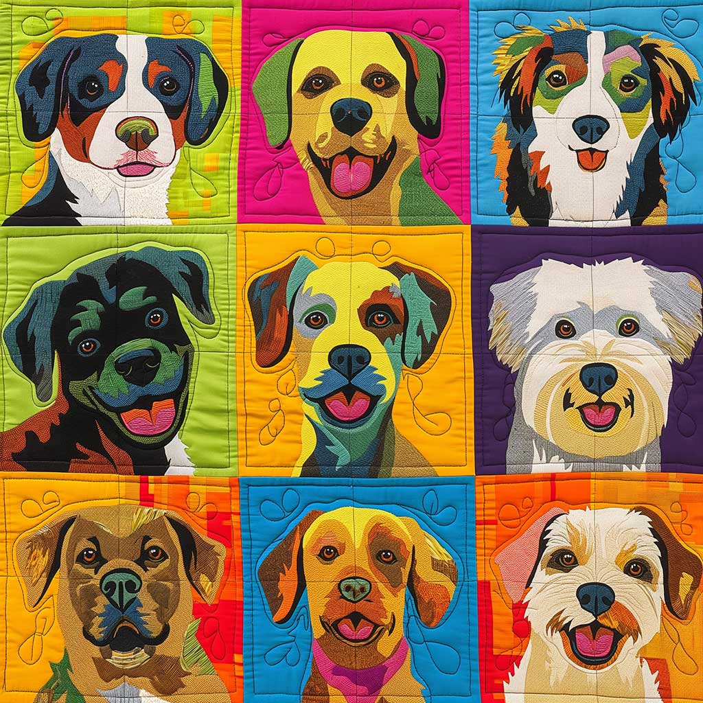 Dogs WJ1007007CL Quilt