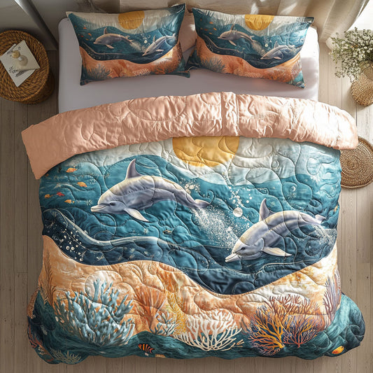 Dolphin Ocean Serenade WU0503011CL Duvet Cover Set