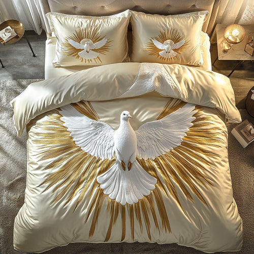 Dove God Bless You WU1102023CL Duvet Cover Set