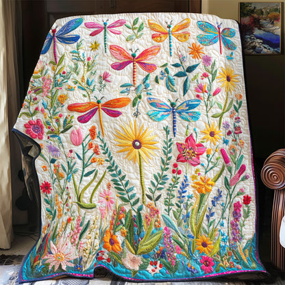 Dragonflies in Bloom YR0201001CL Quilt