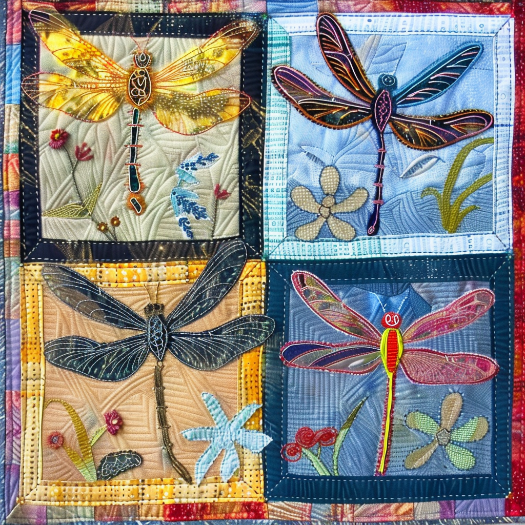 Dragonflies XR1306011CL Quilt