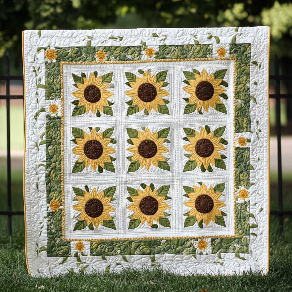 Dream Sunflowers XR0608014CL Quilt