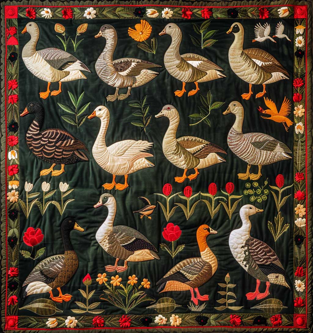 Duck Garden XR1508044CL Quilt