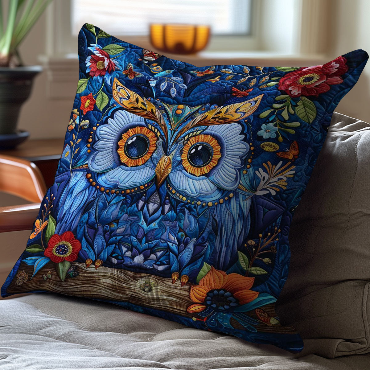 Enchanting Owl WJ1209040CL Quilt Pillow Case