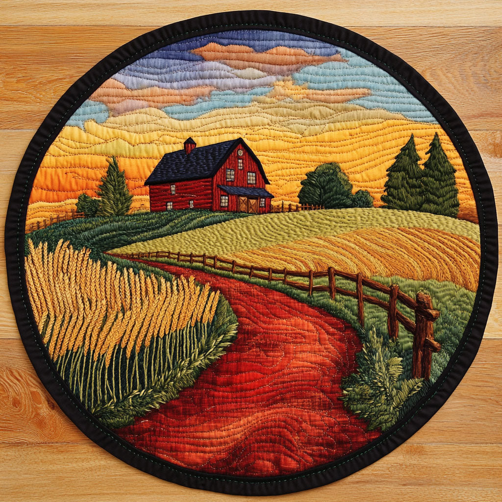 HomeSick CP1704090CL Quilted Round Mat