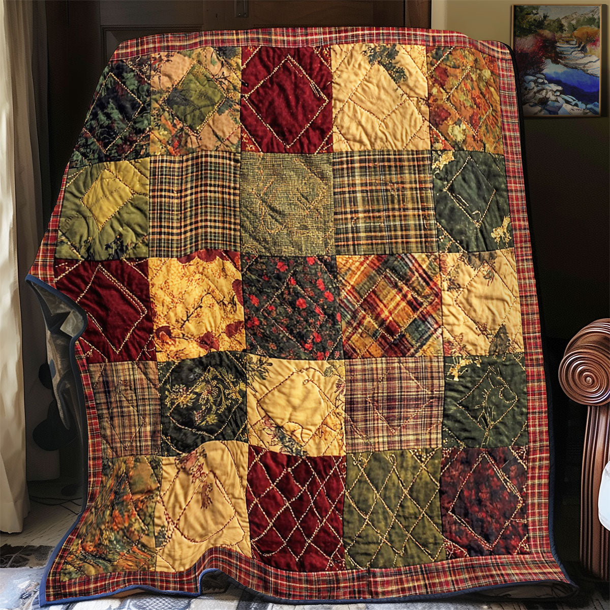 Square Cushion WY1502071CL Quilt