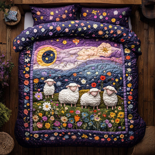 Sheep In Highland WY1801036CL Duvet Cover Set