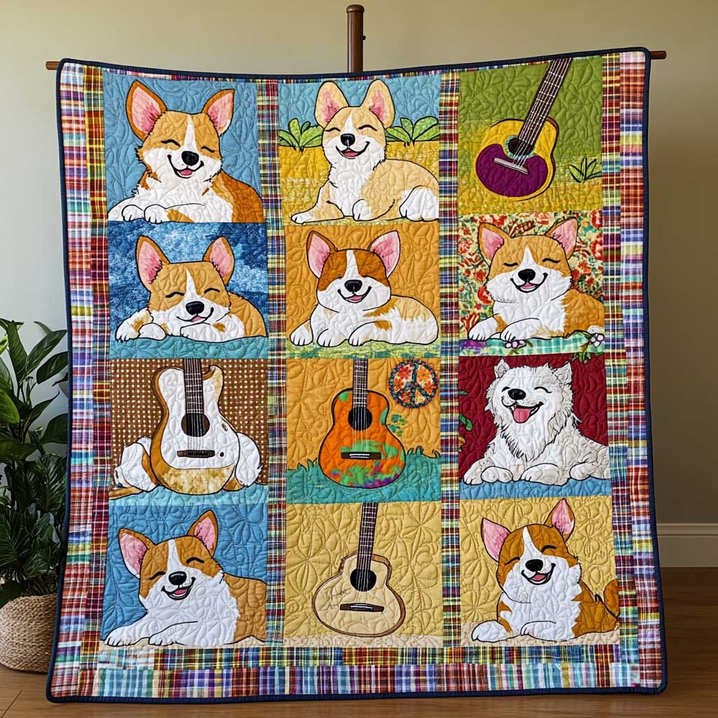 Corgi Island Rocker WN0410045CL Quilt