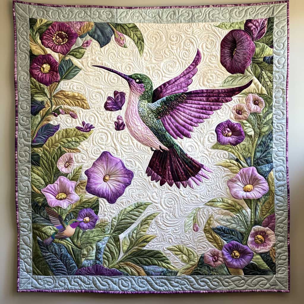 Hummingbird's Blossom Dance WN0111003CL Quilt
