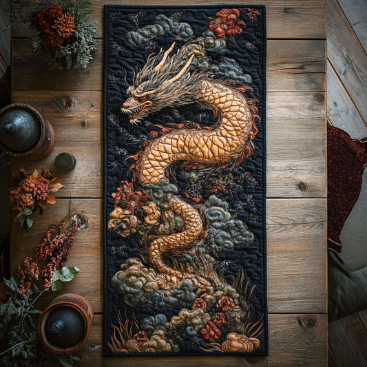 Majestic Long Dragon CP2904036CL Quilted Table Runner
