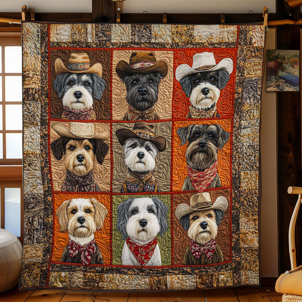 Outlaw Schnauzer WN0901007CL Quilt